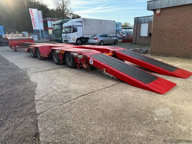Dieplader oplegger FAYMONVILLE Mutlimax 4achs, Tele, Radmulden, Rampen