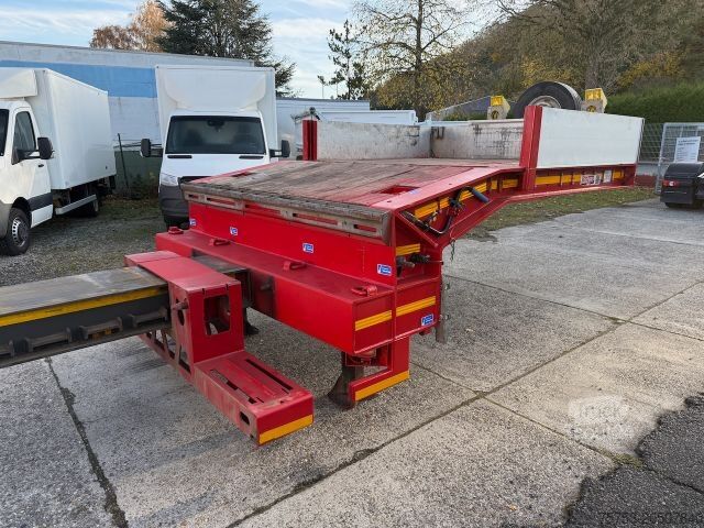 Tieflader-Sattelauflieger FAYMONVILLE Mutlimax 4achs, Tele, Radmulden, Rampen