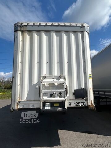 Öppen semitrailer med kapell KRONE SD TAUTLINER, EDSCHA-VERDECK,  BPW-ACHSEN, COIL-MULDE