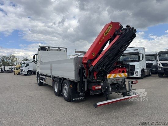 Platforminis sunkvežimis VOLVO FH 500 6X2 EURO6, RETARDER, PRITSCHE, PALFINGER PK22002-EH