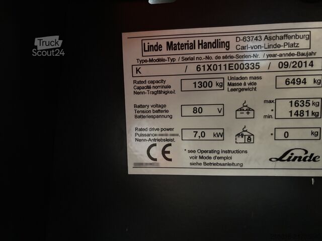 Empilhadeira lateral Linde K14