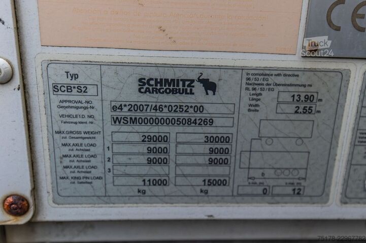 Box body SCHMITZ SCB S2
