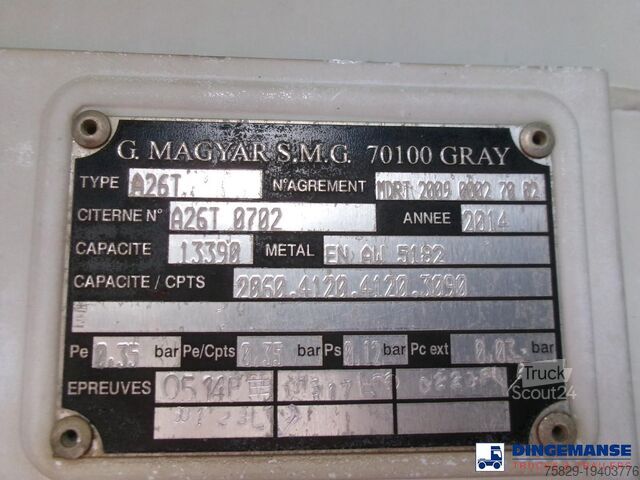 Camion-citerne Renault Premium 270 4x2 fuel tank 13.8 m3 / 4 comp