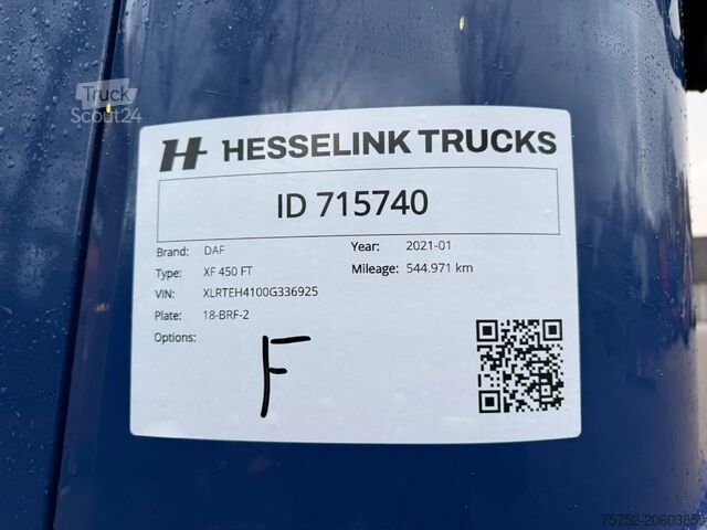 Standard-SZM DAF XF 450 Super Space LED PTO Standairco/Standkach...