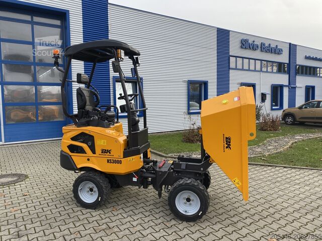 Firehjulsdrevet dumper med roterende og tippbar dumperkasse Berger Kraus KS3000 Allrad Dumper Dreh- und Kippmulde