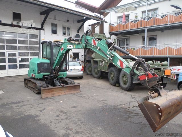 Mini ekskavatorius JCB JCB Midi 48 Z-1 Mobilbagger 5 to 1 Hand