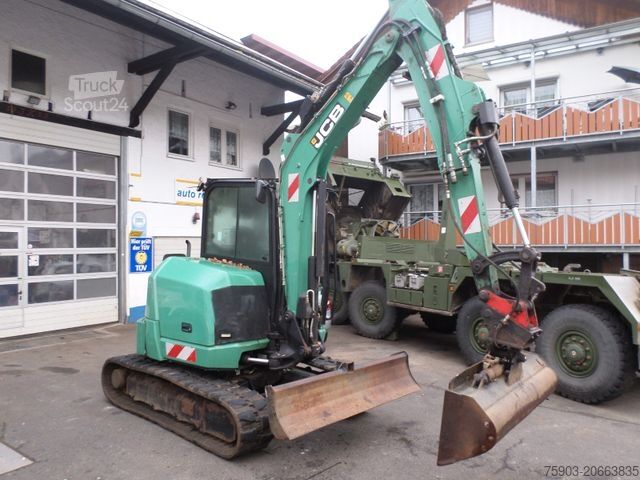 Mini ekskavatorius JCB JCB Midi 48 Z-1 Mobilbagger 5 to 1 Hand