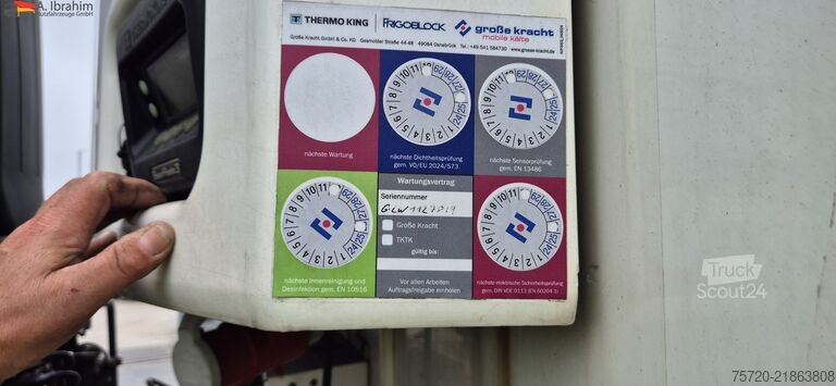 Semi-remorque Krone SD Thermoking SLX 400 Scheibenbremse Liftachse
