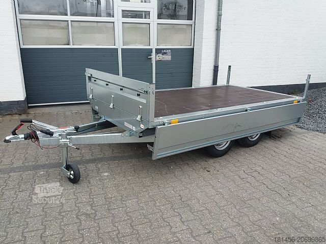 Araba römorku Other 2000kg Tandem Pritsche 320x168x40cm Stahlwände direkt und günstig