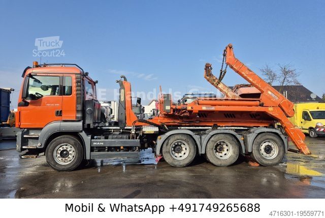 Kanca kasalı yük kamyonu (roll-off) MAN TGS 35.480 M BL 8x4 *Intarder/Palfinger-T26