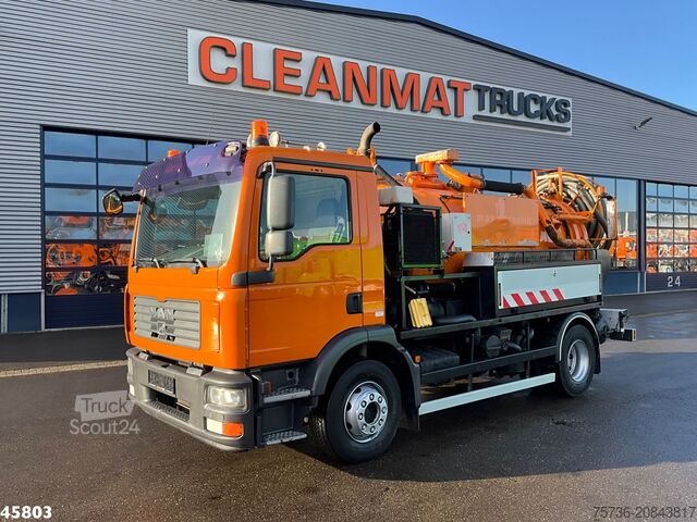 Zuigvoertuig Man TGM 15.240 Saug/Spul aufbau