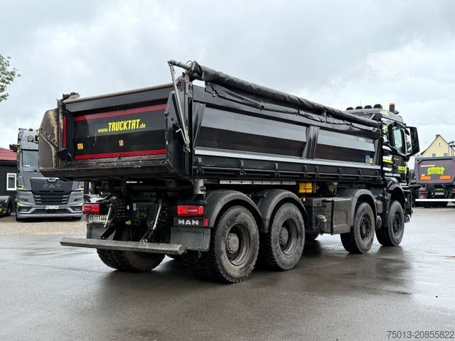 Three-sided tipper truck MAN TGS 41.470 8X4 BB CH MEILLER Dreiseitenkipper