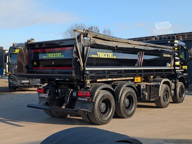 Three-sided tipper truck MAN TGS 41.470 8X4 BB CH MEILLER Dreiseitenkipper