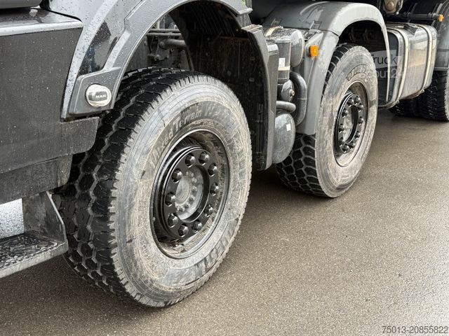 Three-sided tipper truck MAN TGS 41.470 8X4 BB CH MEILLER Dreiseitenkipper