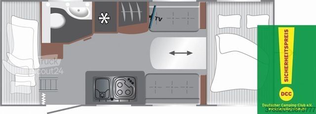 Caravana LMC Sassino 470 K Premium Matratze, 17 Alufelge