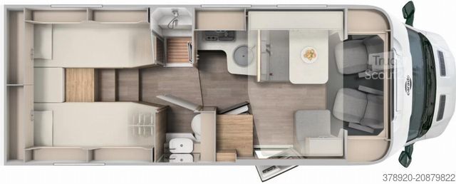 Polintegriran avtodom CARADO Edition24 T Ford 447 AHK, Satanlage, 165PS Aut.