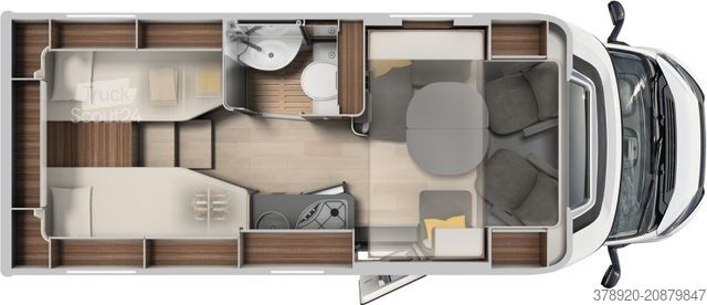 Półzintegrowany kamper LAIKA Ecovip L 2009 Sonderpreis, ACC, Pack Safety