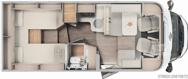 Polintegriran avtodom CARADO T 328 Digital+Safety Paket, 5e Sitzplatz