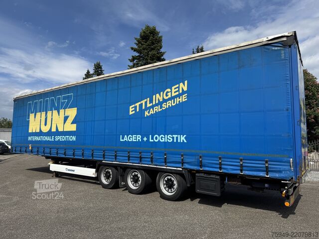 Mega Auflieger mit Pritsche & Plane Krone SD MegaLiner, 3m, Liftachse, BPW Achsen