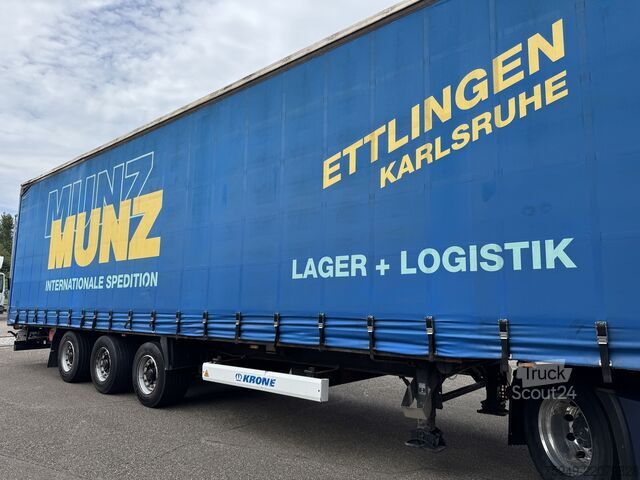 Mega poluprikolica sa ravnom platformom i ceradom Krone SD MegaLiner, 3m, Liftachse, BPW Achsen