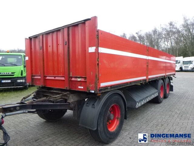 Plateforme de chargement ouverte Krone 3-axle open box drawbar trailer ADP 27