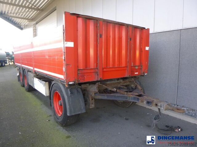 Plateforme de chargement ouverte Krone 3-axle open box drawbar trailer ADP 27