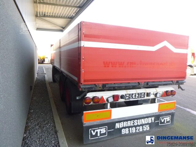 Plateforme de chargement ouverte Krone 3-axle open box drawbar trailer ADP 27