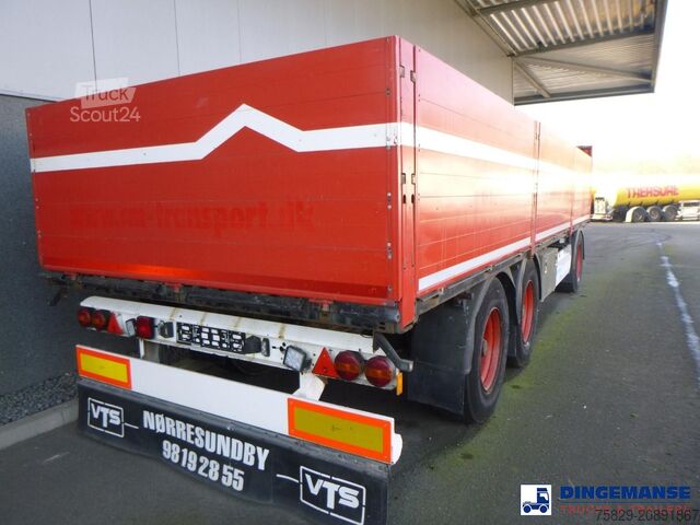 Plateforme de chargement ouverte Krone 3-axle open box drawbar trailer ADP 27