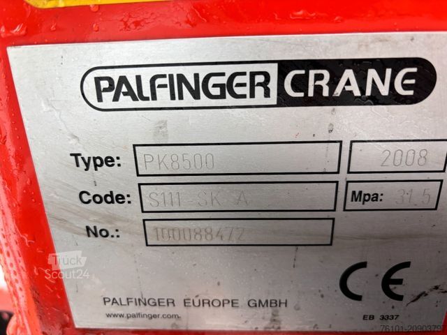 Iný Abrollcontainer Kranmulde Palfinger PK 8500 Funk