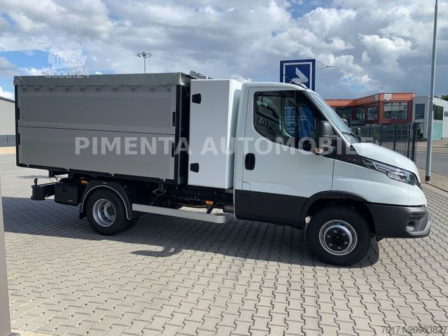Trijų pusių savivartis furgonas IVECO Daily 70C18HA8 3SKIPPER KISTE TRACT NAVI LED AHK