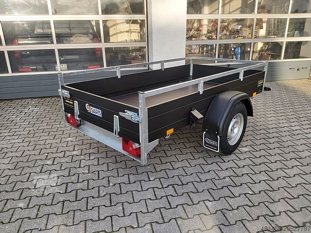 Remolque de turismos Saris schwarzer Anhänger Aluminium 1300kg gebremst