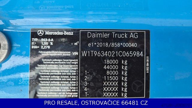 Ciągnik siodłowy typu volume MERCEDES-BENZ ACTROS 1848 LSRL GIGASPACE E6 PARKCLIMA + NAVI