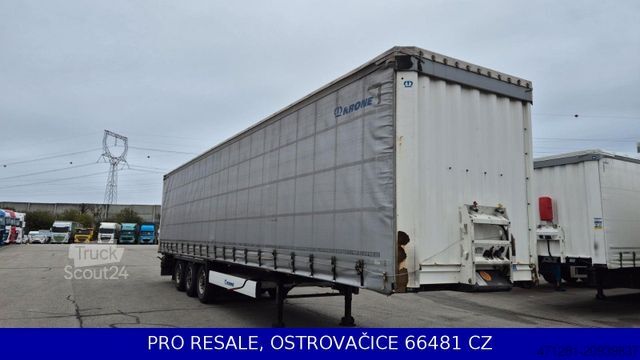 Відкритий напівпричіп з тентом KRONE SD PROFI LINER + LIFTACHSE