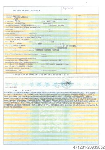 Semiremorcă basculantă PANAV NS19 AH KIPPER 43 m3 - Fe / Al