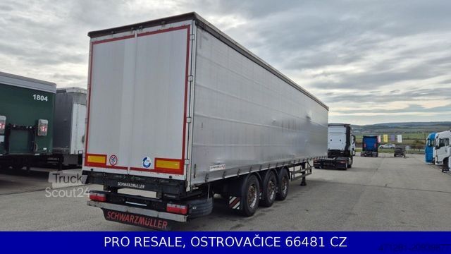 Atvira puspriekabė su tentu SCHWARZMÜLLER SPA 3/E STD + LIFTACHSE