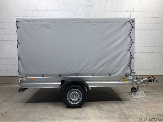 Remolque de automóvil Böckmann TL-AL 3015/15 Plane Kastenanhänger gebremst