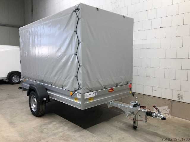 Remolque de automóvil Böckmann TL-AL 3015/15 Plane Kastenanhänger gebremst