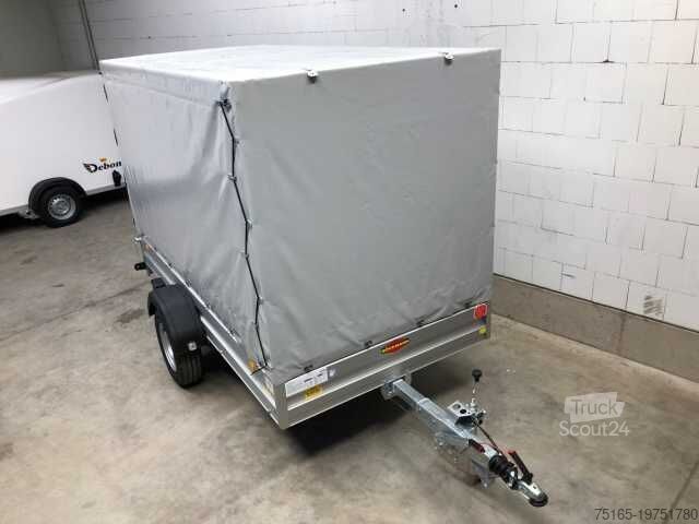 Remolque de automóvil Böckmann TL-AL 3015/15 Plane Kastenanhänger gebremst