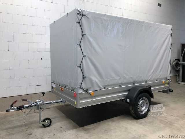 Remolque de automóvil Böckmann TL-AL 3015/15 Plane Kastenanhänger gebremst