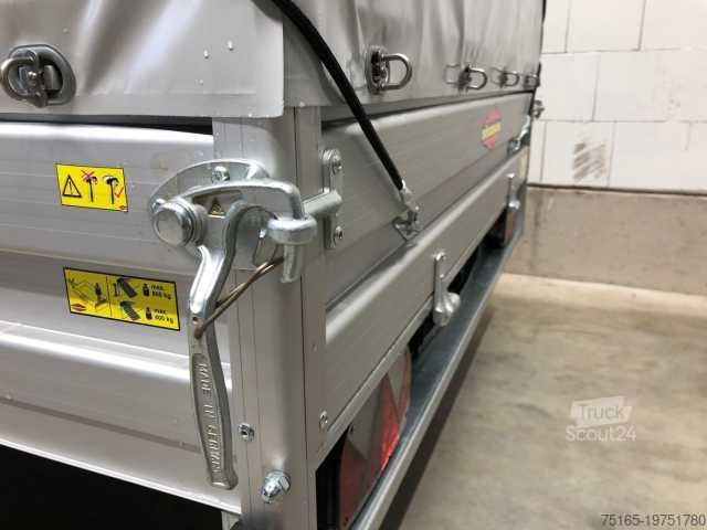 Remolque de automóvil Böckmann TL-AL 3015/15 Plane Kastenanhänger gebremst