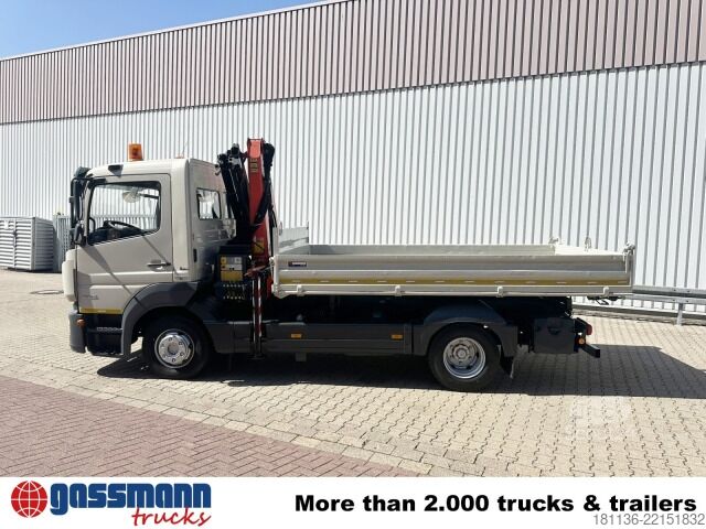 Kipper LKW Mercedes-Benz Atego 823 K 4x2, Palfinger Kran PK 7001 K,