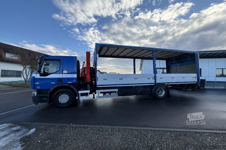 Macara montată pe camion Renault D Wide 18.380 4x2 F130A.22 / Swiss-Vehicle