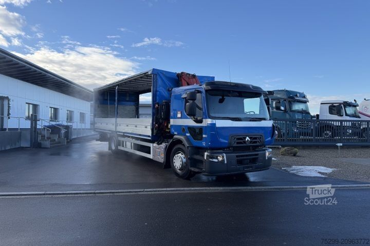 Macara montată pe camion Renault D Wide 18.380 4x2 F130A.22 / Swiss-Vehicle
