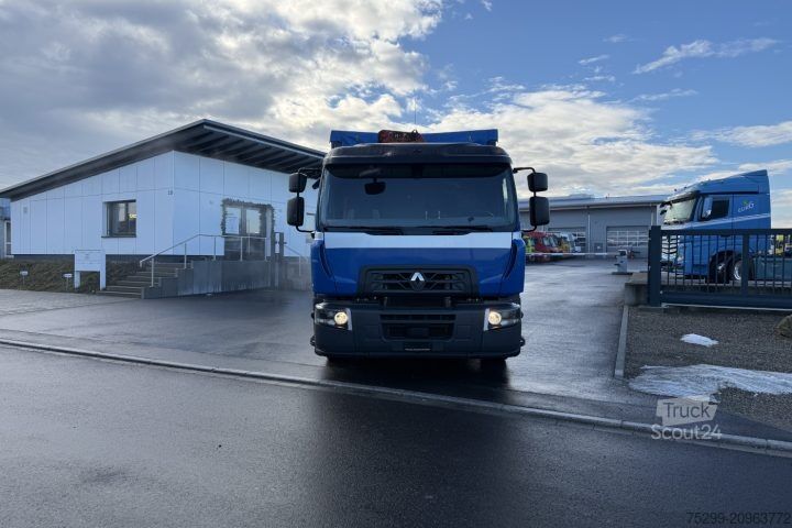 Macara montată pe camion Renault D Wide 18.380 4x2 F130A.22 / Swiss-Vehicle