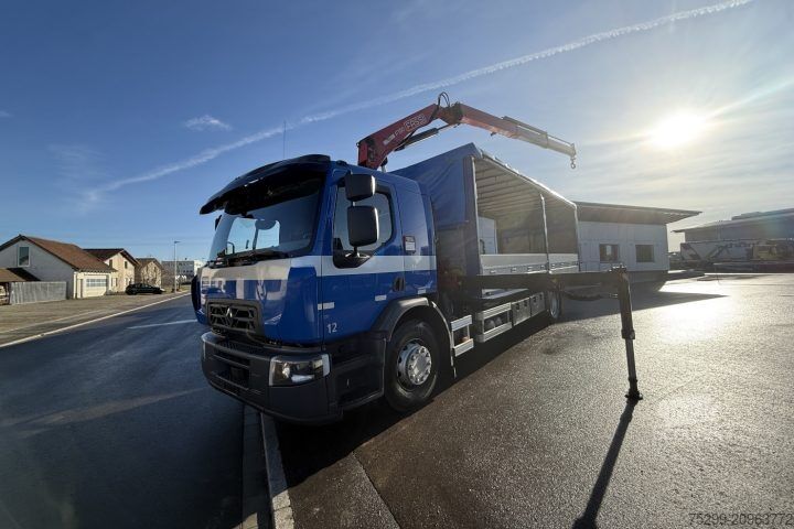 Macara montată pe camion Renault D Wide 18.380 4x2 F130A.22 / Swiss-Vehicle
