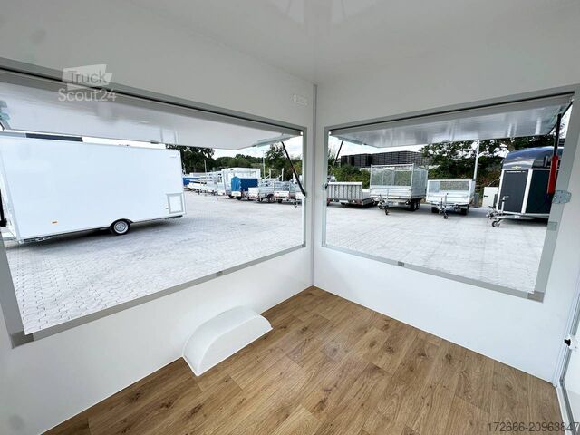 Verkoopaanhanger Blyss H15252HN | WEISS 250X203X230CM 1500KG VERKAUFSANHÄNGER | 2X VERKAUFSKLAPPE