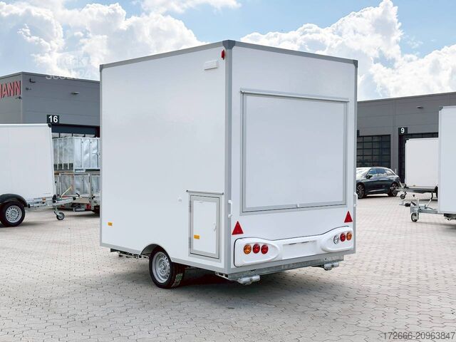 Verkoopaanhanger Blyss H15252HN | WEISS 250X203X230CM 1500KG VERKAUFSANHÄNGER | 2X VERKAUFSKLAPPE