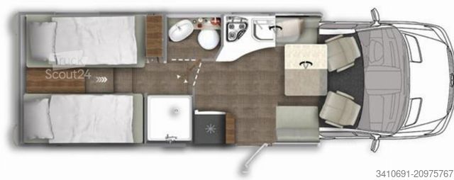 Autorulotă semi-integrată EURAMOBIL Contura CT 766 EF FREI KONFIGURIERBAR