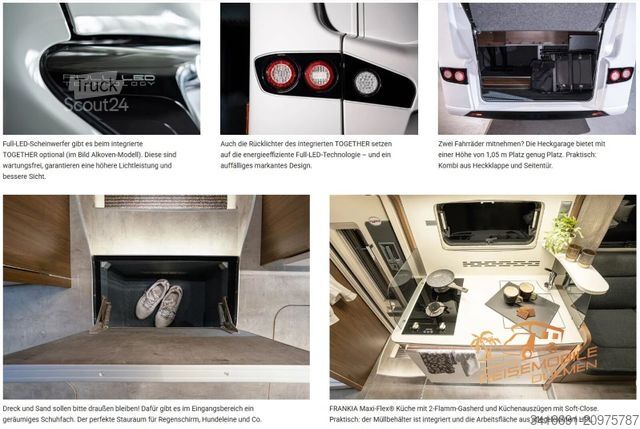 Integriertes Wohnmobil FRANKIA F-Line I 740 PLUS EDITION TOGETHER 4.5T AB 03.26