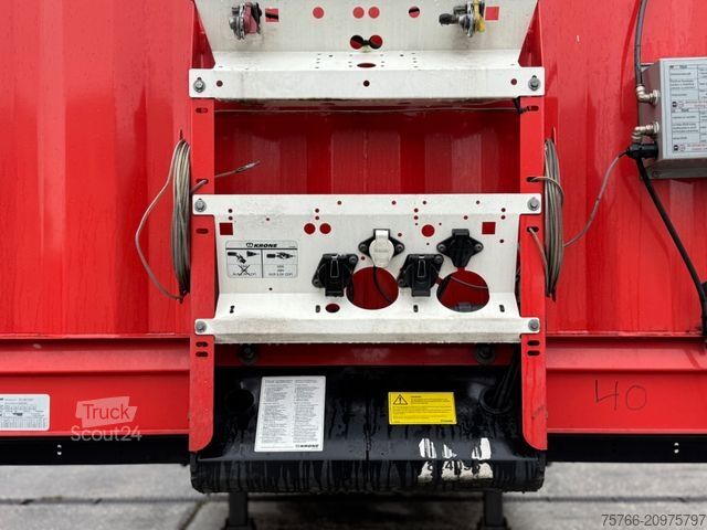 Auflieger mit Pritsche & Plane KRONE SD Standard / Palettenkiste / ANTI-EIS / BPW